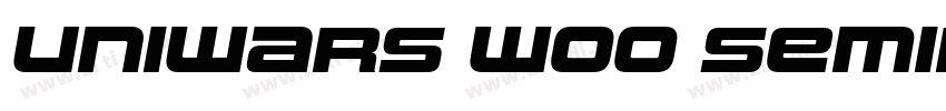 Uniwars W00 SemiBold字体转换